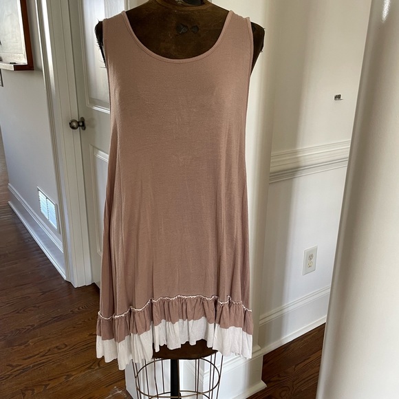 easel Dresses Easel Ruffled Hem Slip Dress Poshmark